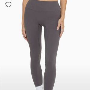Gray High-Waisted Leggings